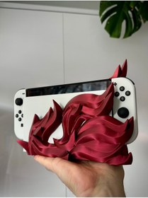 Resim Baskı Maskı Alev Tasarımlı Switch Dock Standı 