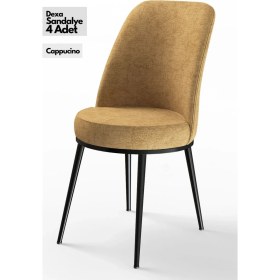 Resim Canisa Concept Canisa Dexa Serisi Yemek ve Mutfak Sandalyesi , 4 Adet , Ayaklar Siyah 