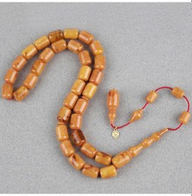 Resim Kadim Katalin Eski Obje Usta İşi İmzalı Kapsül Kesim 9x13mm Tesbih 