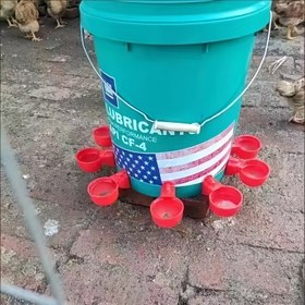 Resim 5 adet / 10 adet Otomatik Tavuk Sulama Aleti, Kendin Yap Kümes Hayvanı İçme Kabı ile Tavuk Su Bardakları Besleyici Kiti, Civcivler Ördek Kaz Hindi tavşanı için Uygun, Tavuk Kulübesi Aksesuarları 