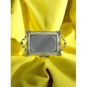 Resim Gitti Gitti Dikdörtgen Epoksi Cam Tepsi 