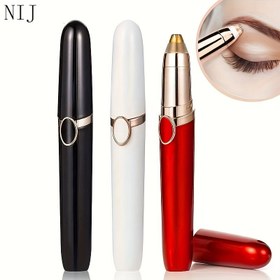 Resim 1 Adet Şarj Edilebilir Kaş Jileti, USB Şarjlı Mekanik Tıraş Tüy Alma Cihazı, Kadınlar ve Erkekler için Kusursuz Acısız Yüz Tüy Kesme Makinesi, Saat Yönünün Tersine Dönüş, ≤36V Çalışma 