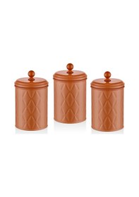 Resim The Mia Prizma Çay Şeker Kahve Kavanozu Terracota 1 Lt 