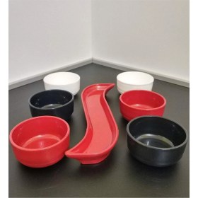 Resim Kapamarka 7 Parça Kahvaltı Seti Sosluk Iftariyelik Çerezlik Kırılmaz Melamin Çap 7 Cm 