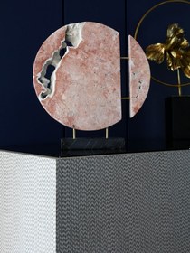 Resim Traverten Antik Obje Pembe 