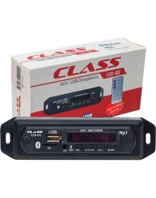 Resim Class Bluetooth-USB-SD-MMC-Aux-Mikrofonlu-Kumandalı Oto Teyp Çevirici Dijital Player USB-402 