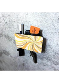 Resim Renkli Sarmal Desenli Bölmeli Anahtarlık Duvar Askısı Dekor Süs Diğer 