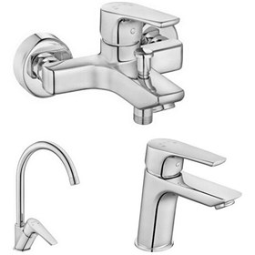 Resim ECA Niobe 3'lü Batarya Seti (Banyo 482 - Lavabo 053 - Eviye 098) 