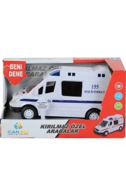 Resim Çebi Toys Işıklı Sesli Pilli Polis Imdat Minibüs 