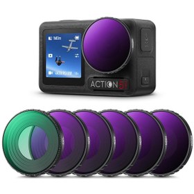 Resim K&f Concept Cpl+nd8+nd16+nd32+nd64+nd256 Djı Osmo Action 4/5 Pro Uyumlu 