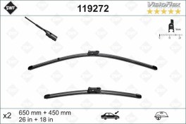 Resim SİLECEK SÜPÜRGESİ ÖN ÜSTTEN BASMALI GOLF7-A3-PASSAT-POLO 2012 650 x 450 mm 