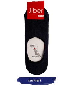 Resim Jiber Erkek Pamuklu Likralı Babet Çorap 7108 - 12 Adet Lacivert 