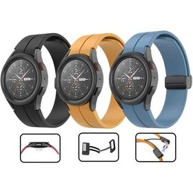 Resim Ariatech Galaxy Watch 4 40mm Uyumlu Krd-84 Uyumlu Kordon-pembe Açık 