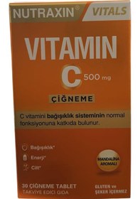 Resim Nutraxin Vitamin C 500 Mg 30 Çiğneme Tableti 8680512600084 
