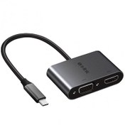 Resim S-link Swapp SW-U516 4K 30Hz TypeC to HDMI + VGA Adaptör Resmi Distribütör Garantili