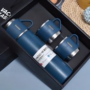 Resim 500 ml/ 16.9 oz paslanmaz çelik yalıtımlı su bardağı, 2 bardak kapağı ile/olmadan, çift katmanlı sızdırmaz su şişesi, dağcılık, bisiklet, kamp, doğum günü hediyeleri için uygun 