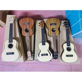 Resim Masif Maun Ağacı Karma Model Concert Boy Ukulele 
