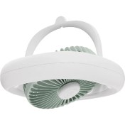 Resim Tavan Fanı Uzaktan Kumanda Salınım Fanı 7inch 4000MAH 4 Dişli ve Sıcak Işık LED Lamba USB Masası Tavan Fan-A (Yurt Dışından) 