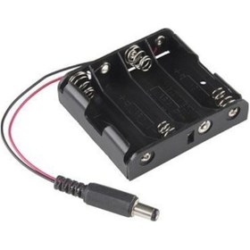 Resim Maroces-4 Lü Aa Pil Yuvası -2.1Mm Dişi Jack Çıkışlı 