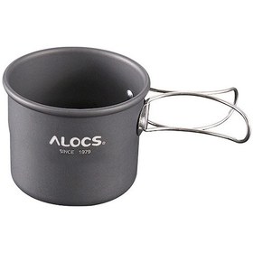 Resim Youmex Kampanyalı Katlanır Saplı Alüminyum Kamp Kahve Fincanı - 150ml Gri 