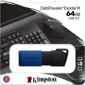 Resim Kingston Exodia M 64GB Usb3.2 Dtxm\u002F Yüksek Hızlı USB Flash Bellek 