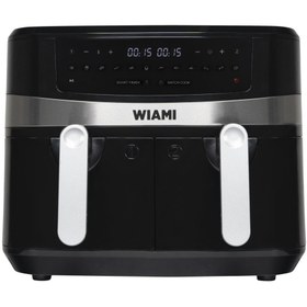Resim Wiami Yağsız Airfryer 9 Lt Çift Hazneli LED Ekran Enerji Tasarruflu Hızlı Isınma ve Çıkarılabilir Sepet 