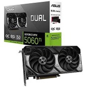 Resim ASUS VGA DUAL-RTX5060-O8G-WHITE-NVIDIA-GEFORCE-RTX 5060-8GB GDDR7-128bit--OC-HDMI-3xDP-DLSS3 EKRAN KARTI 