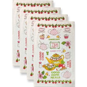 Resim En Güzel Mutfak Havlusu Modeli 4'lü Good Day 