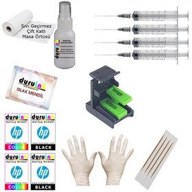 Resim HP 3735 5020 5030 5032 (304) Kartuş Mürekkep Dolum Seti 500 ML Si 
