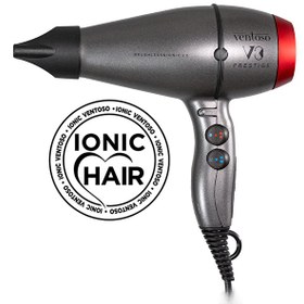 Resim Ventoso V3 Prestige Kömürsüz Motor İyonik 2.0 2500 W Profesyonel Fön Makinesi Gokturk Red 