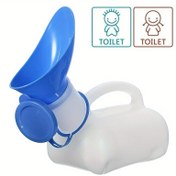 Resim Erkekler ve Kadınlar için Taşınabilir Seyahat Tuvaleti, 33.81 oz, Sızdırmaz Urinal ile Geniş İç Mekan, Kolay Tutuşlu Kolu, Arabalar, RV'ler, Kamp ve Açık Hava Aktiviteleri için İdeal - Dayanıklı Plastik Malzeme, Kamp Gereksinimleri|Şık Görünüm|Sızdırmaz Tasarım 