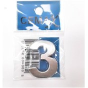 Resim Periboia 4 Cm Plastik Krom Kaplama Kapı Numarası - 3 