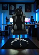Resim Arji 3d Doku Koltuk Hareketli Ve Yumuşak Oyuncu Koltuğu Gri 
