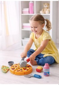 Resim Oyuncak Pizza Shop Mutfak Seti Pizza Dilimleme & Servis Aksesuarları 