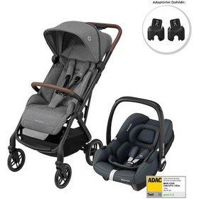 Resim Maxi-cosi Soho-cabriofix İ-size Ana Kucaklı Ultra Kompakt Seyahat Sistem Bebek Arabası Grey-graphite 