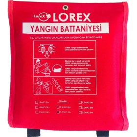 Resim Lorex LR-FB1512C Çantalı Yangın Söndürme Battaniyesi 