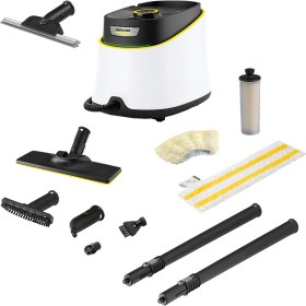 Resim Karcher Sc 3 Deluxe Buharlı Temizleme Makinesi + Cam Aparatı Beyaz 