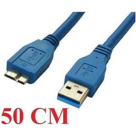 Resim 50 cm. USB 3.0 Taşınabilir HDD Harddisk Data & Güç Veri Kablosu 