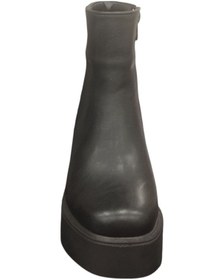Resim Ventes 914301z 8 Cm Platform Topuk Yandan Fermuarlı İçi Polarlı Günlük Kadın Bot Siyah 