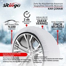 Resim Sitingo Oto Lastik Kar Çorabı Lux Series - XLarge 