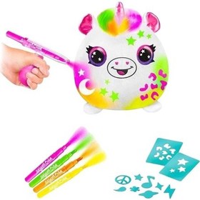 Resim Diğer Airbrush Peluş Neon Boyama Seti 
