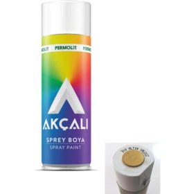 Resim Akçalı 400 ml Metalik Altın Yaldız Sprey Boya Kolay Uygulama ile Dayanıklı Koruma Sağlar (310) 