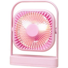 Resim Taşınabilir Usb Şarjlı 3 Kademeli Masaüstü Fan Vantilatör Soğutucu Ys2551 Pembe 