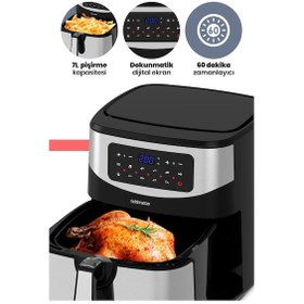Resim GoldMaster Grandchef 9.2 Litre Dokunmatik Airfryer Yağsız Sıcak Hava Fritözü 