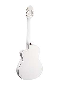 Resim Ortega Rce145Wh Thinline Elektro Klasik Gitar Beyaz 