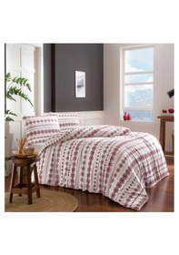 Resim Taç Flanel Trinity Çk Nevresim Takımı Kahve 