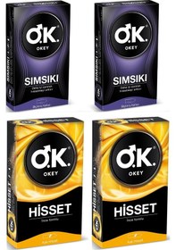 Resim Okey Hisset Prezervatif 10'lu x 2 + Sımsıkı Prezervatif 10'lu x 2 