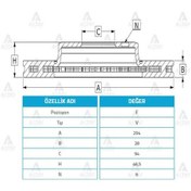 Resim MAHER 3715 Fren Diski L-200 06-15 Cr 15= Su Pajero 08-10 Fullback 16= Ön Havalı 294-6 
