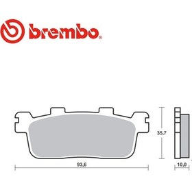 Resim Kymco Xcıtıng 250 2008 Brembo Karbon Seramik Arkafren Balatası 