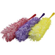 Resim Renkli İp Toz Alma Püskülü Püskül 36 Cm + Renkli Plastik Sap 1 